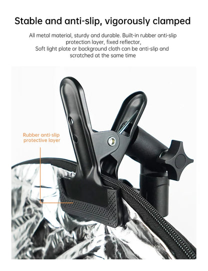 Fill Light Fixed Clamp Camera Live Streaming Background Board Bracket Strong Clamp Photography Reflector Plate Clamp