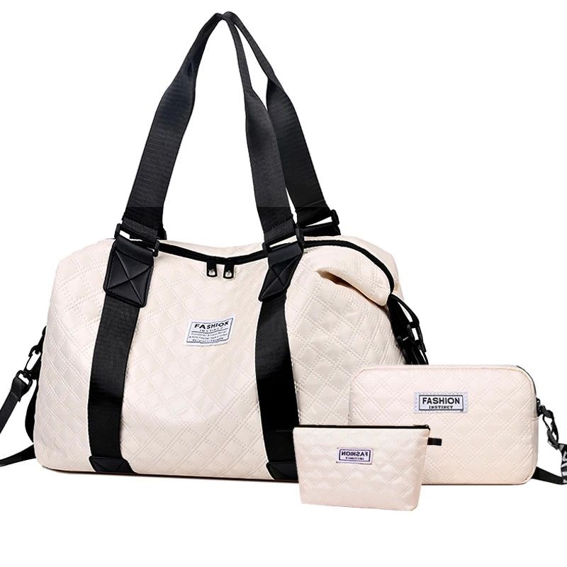 Neutral color bag for men and women's suit. Suitable for travel photography. Large capacity and practical.