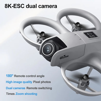 New GT3 With Screen Mini Drone 8K HD Camera 180° ESC Aerial Photography Aircraft  Height Pocket UFO Remote Control Aircraft