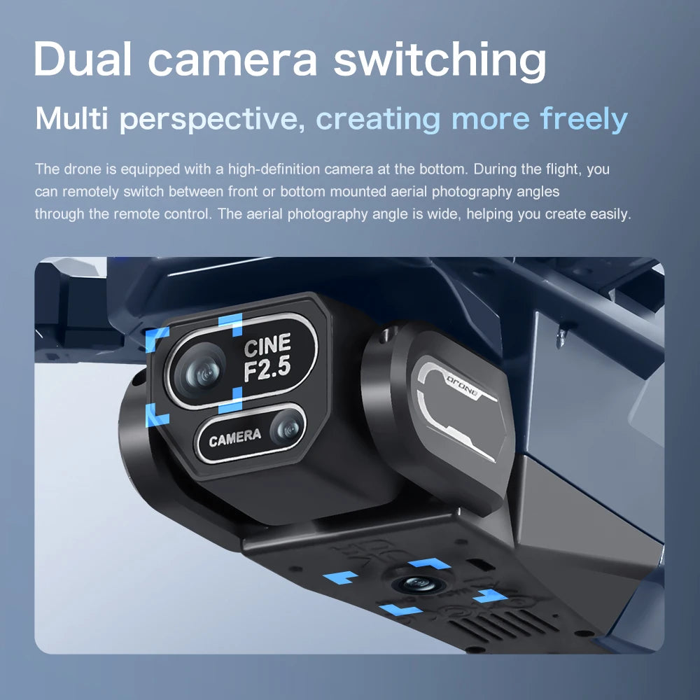 Lenovo GT8 drone 8K HD dual camera aerial photography obstacle avoidance with large screen brushless four-axis aircraft dron