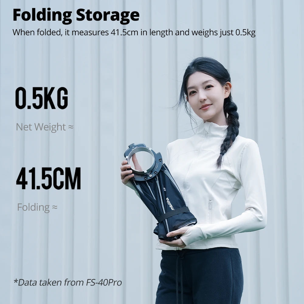 AMBITFUL FS40Pro FS60Pro Quick-Install Bowens Mount Softbox Studio LED COB Light Octagonal Light Box Matt Box