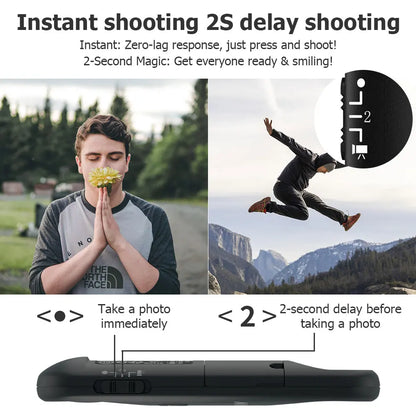 AODELAN Wireless Shutter Release for Canon EOS R10 R8 R7 R6 R5C R3 R M50 M6II G5XII T7i SL2 SL3 200D 250D, Replace Canon BR-E1