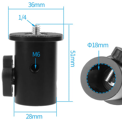 Tripod Light Stand Adapter 1/4" 3/8" Screw Converter 16mm 18mm Hole for Flash LED Monitor DSLR Camera Photography Accessories