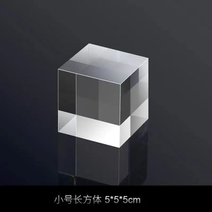Transparent Acrylic Plate Photo Background Cosmetics Still Life Product Posing Photography Props Geometry Shooting Display