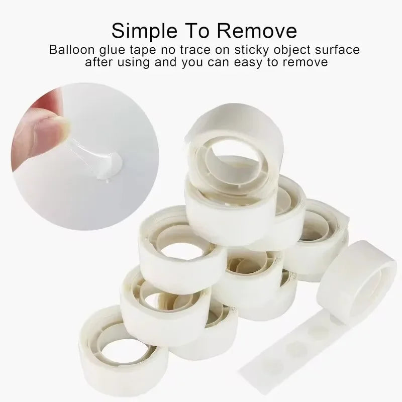 Double Sided Clear Sticky Point Tape Balloon Glue Dot Adhesive Birthday Wedding Party Balloons Glue Sticker Photoes Stand Arch