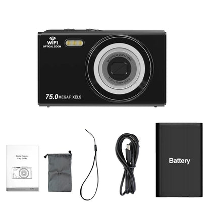 Ourlife 4K Digital Camera 3X Optical Zoom and 2X Digital Zoom HD Vlog Video Recorder YouTube 2.8 Inch LCD Screen WiFi Web Cam