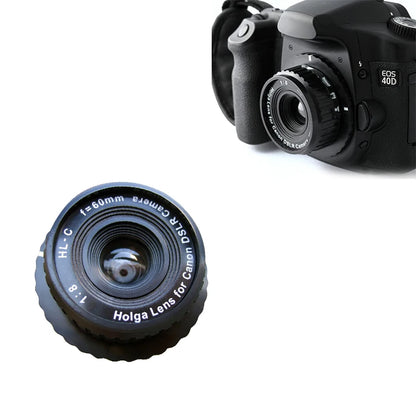 2024 NEW Holga HL-C 60 mm f/8.0 Lens For Canon DSLR SLR Camera Black Parts Cameras Accessory Photography accessories