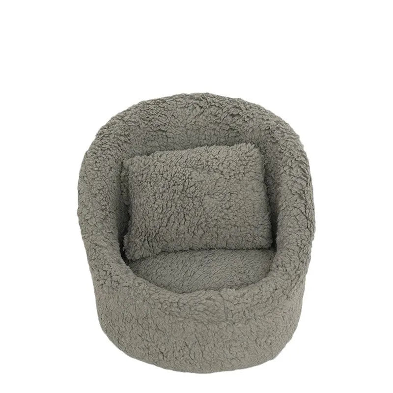 2pcs Baby Posing Sofa Newborn Photography Props Solid Color Soft Chair with Pillow Cushion Sets Studio Baby Photo Accessories