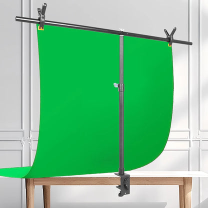 Adjustable Small Desk T-shaped Tripod Stand Background Backdrop Photography Support System Photo Studio Paper Muslin Backdrops