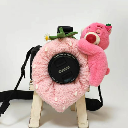 Camera Lens Buddy Baby Photography Attracts Stuffed Plush Toys Knitted Camera Lens Companion Photography Accessories