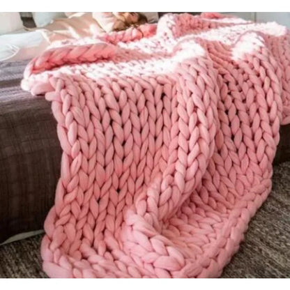 Newborn Photography Props Merino Wool Knitted Braid Blanket for Baby Photo Shoot Background Basket Stuffer Bump Wrap 50x50CM