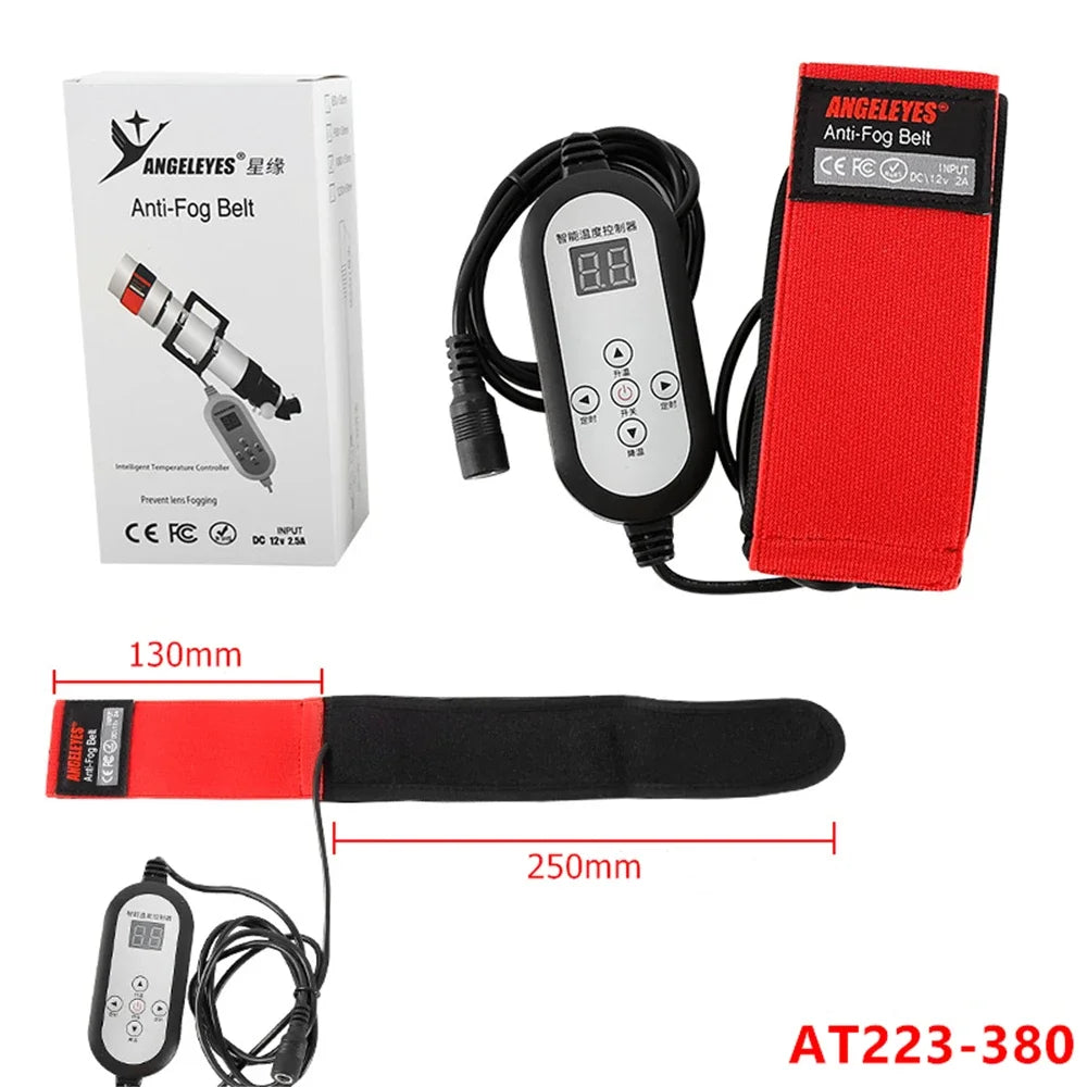 Anti Fog Belt Dew Heater Lens Heating Strap for Telescopes DSLR Cameras - Demister Belt for Optical Equipment