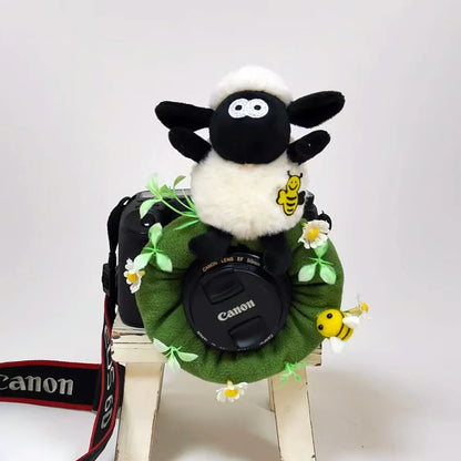 Camera Lens Buddy Baby Photography Attracts Stuffed Plush Toys Knitted Camera Lens Companion Photography Accessories