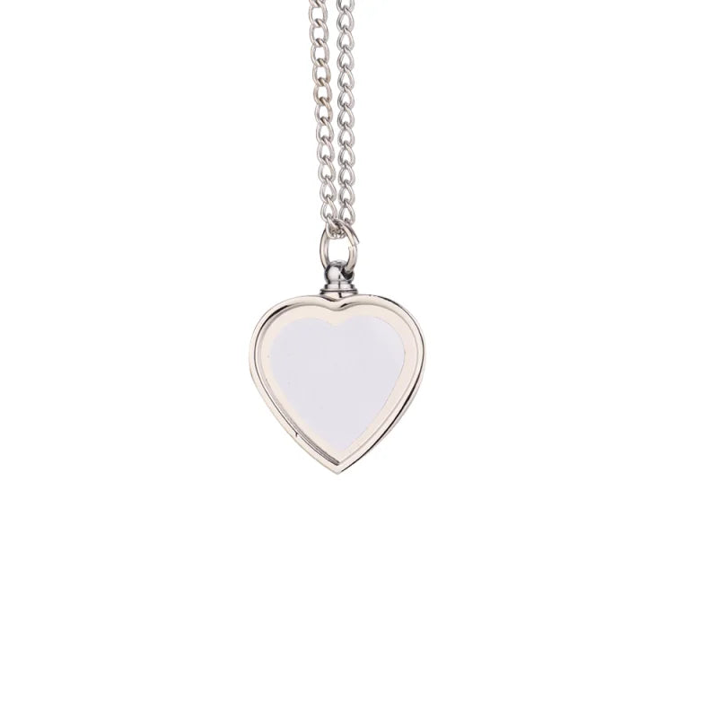 Personalised Custom Photo Commemorative Pendant Necklace, Personalised Zinc Alloy Cremation Urn, Sublimation DIY Pictures.