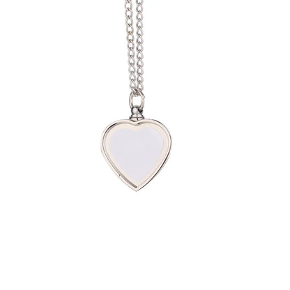 Personalised Custom Photo Commemorative Pendant Necklace, Personalised Zinc Alloy Cremation Urn, Sublimation DIY Pictures.