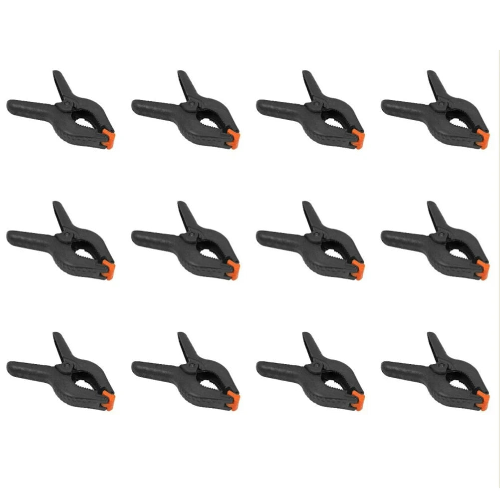 6pcs 2inch Spring Clamps Heavy Duty Plastic For Background Muslin Canvas Paper Chromakey Screen Clip Photo Studio Carpenter Tool