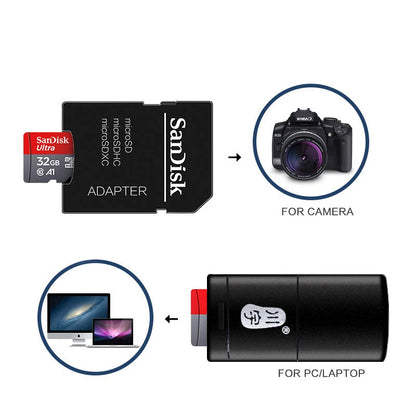 100% Original SanDisk Micro tf SD Card Class 10 TF Card 32GB 64GB 128GB Memory Card for Phone Tablet Flash Card