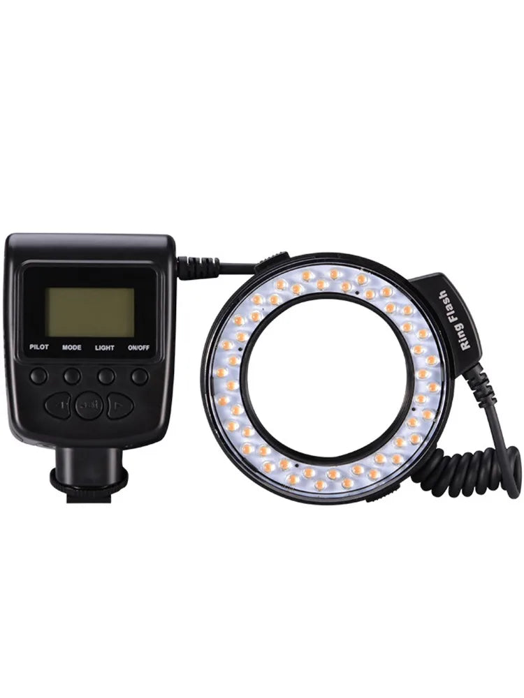 RF 550D Macro LED Ring Flash Light Universal for Nikon Canon Olympus Fuji DSLR Camera Photography Accessory