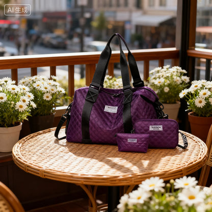 Neutral color bag for men and women's suit. Suitable for travel photography. Large capacity and practical.