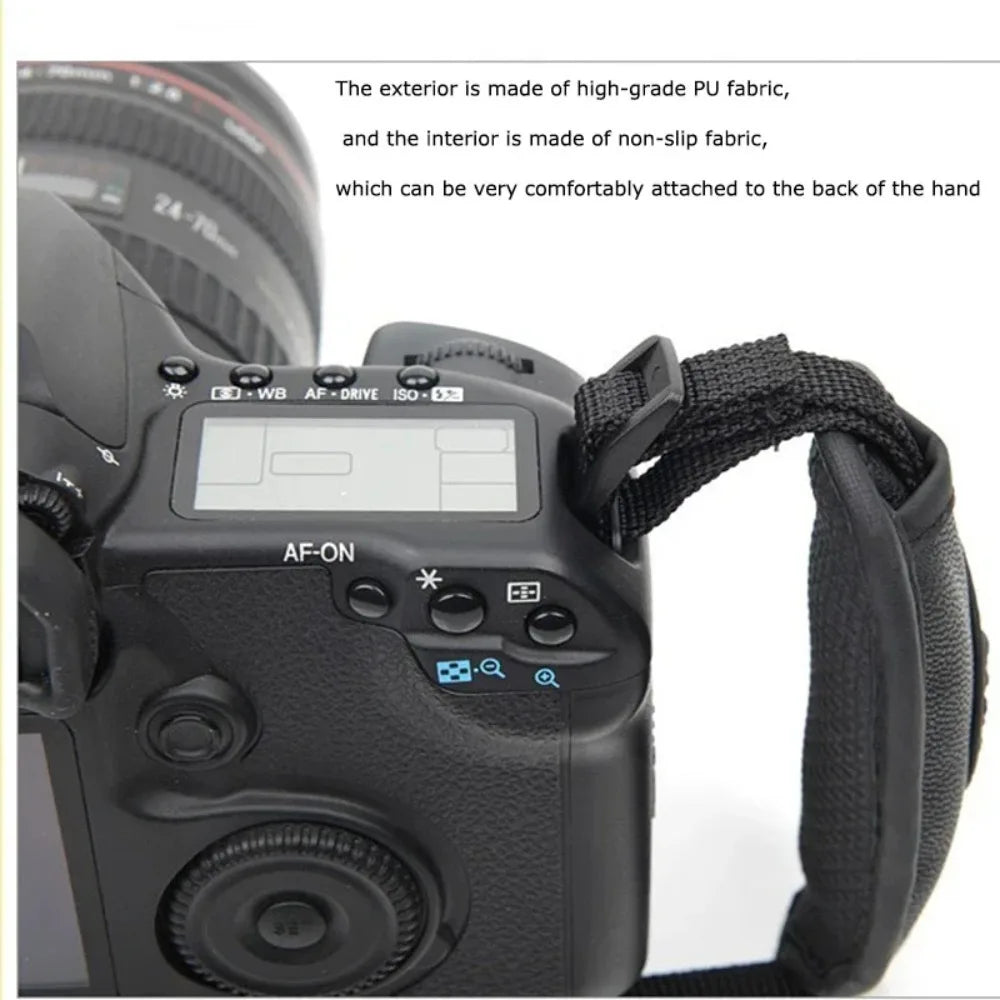 Fixed Wrist Strap Oval Strap Camera Buffer strap Universal compatible with Canon, Nikon, SONY and all models of DSLR