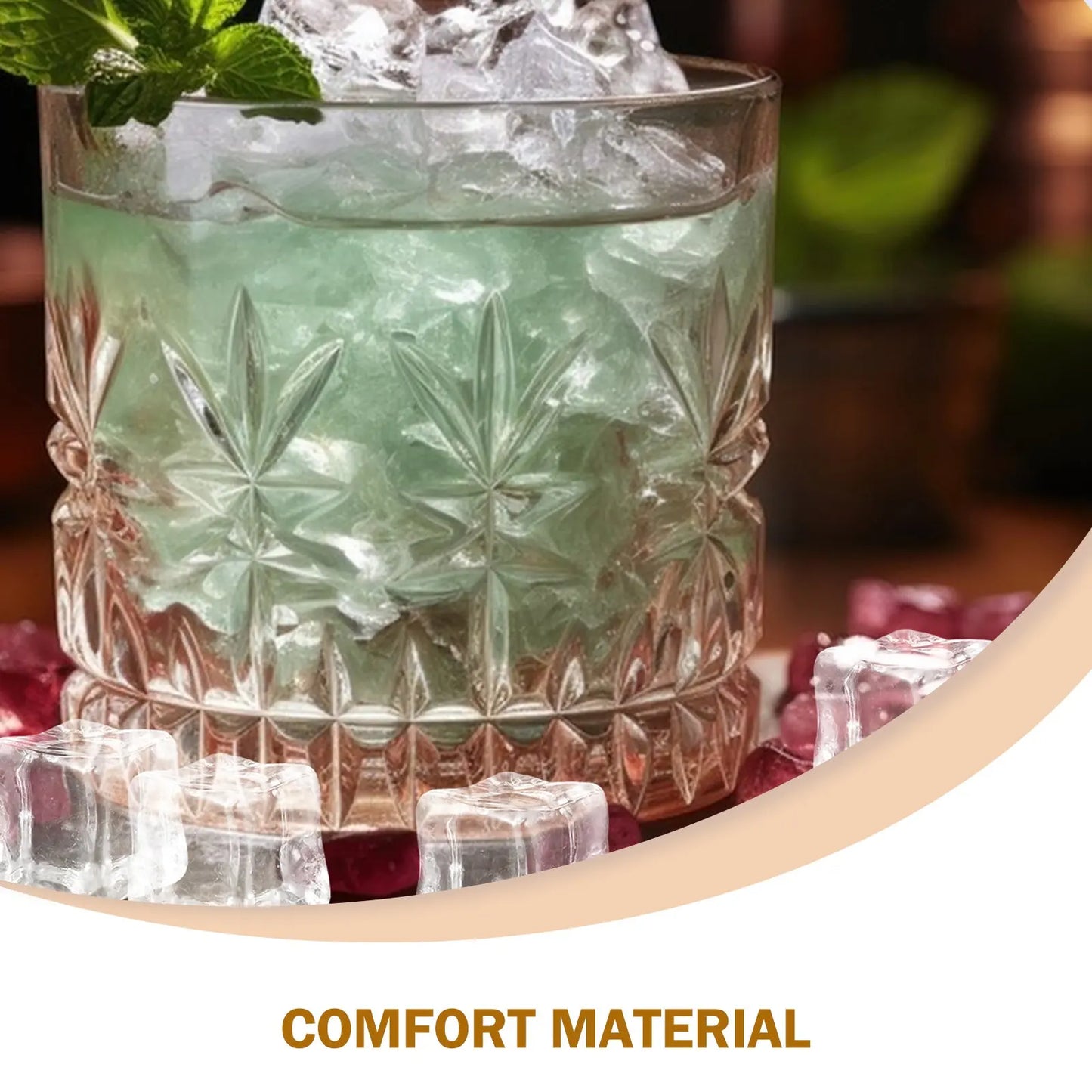 130Pcs Artificial Ice Cube Clear 18Mm Acrylic Decorative Square Ice Rocks Vase Fillers Table Scatter Photography Props