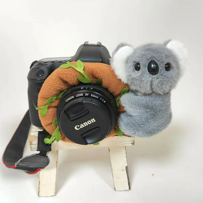 Camera Lens Buddy Baby Photography Attracts Stuffed Plush Toys Knitted Camera Lens Companion Photography Accessories