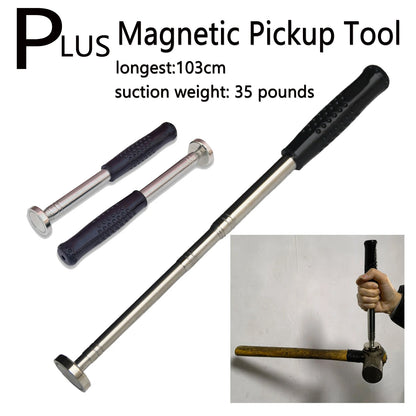 Heavy Magnetic Telescoping Pick-Up Tool 41" Long 35lb Magnets  Extension Tools Magnet Stick Gadget For Sink Drain Mechanic Car