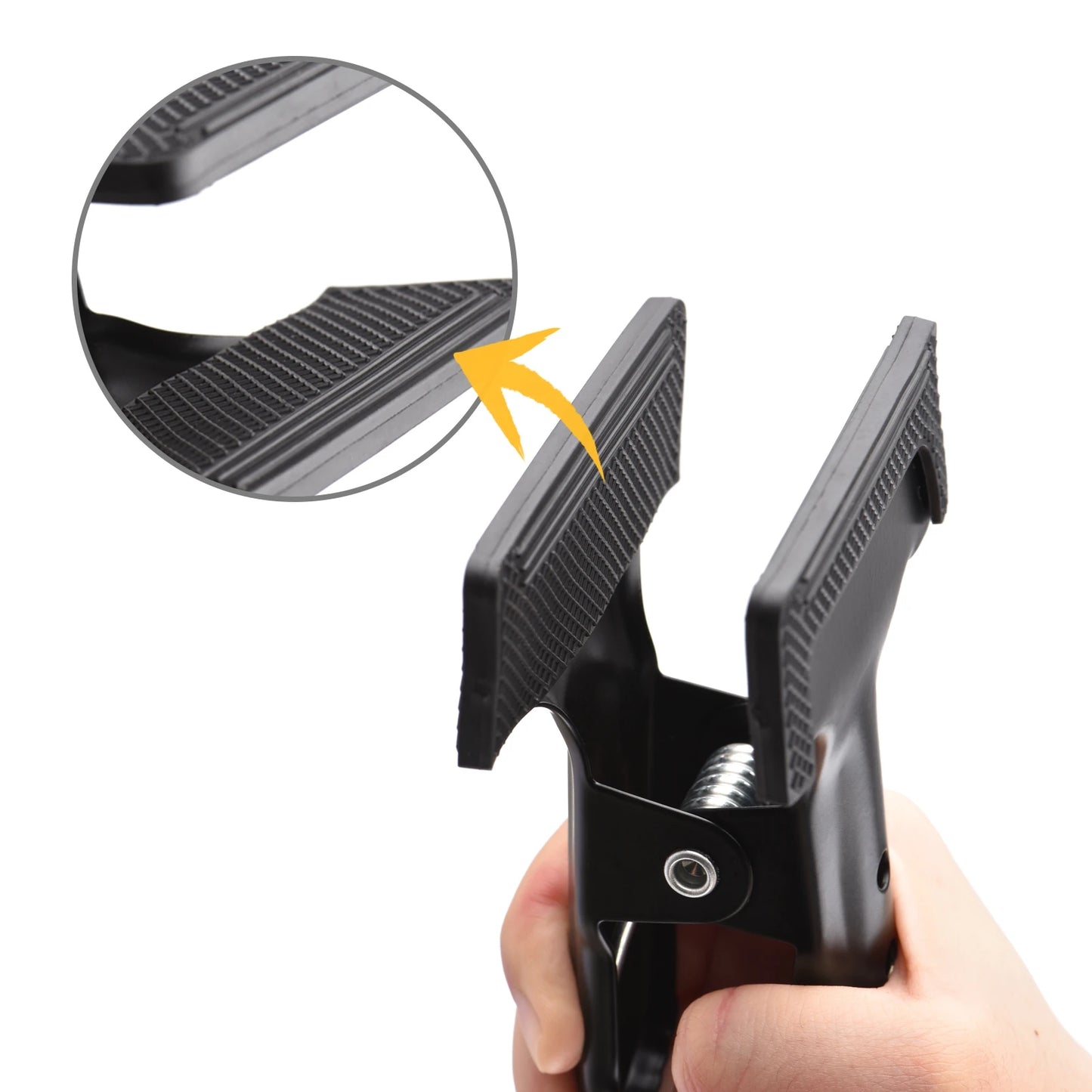 Heavy Duty Spring Metal Clip Photography Backdrop Clamps Background Support Holder with Rubber Protective Pad Photo Studio Photo
