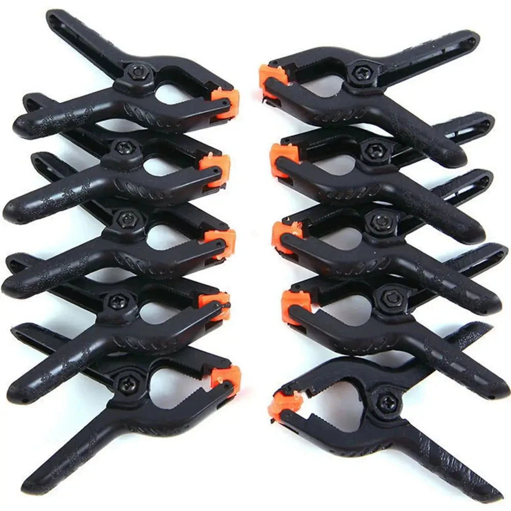 6pcs 2inch Spring Clamps Heavy Duty Plastic For Background Muslin Canvas Paper Chromakey Screen Clip Photo Studio Carpenter Tool