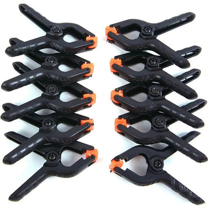 6pcs 2inch Spring Clamps Heavy Duty Plastic For Background Muslin Canvas Paper Chromakey Screen Clip Photo Studio Carpenter Tool