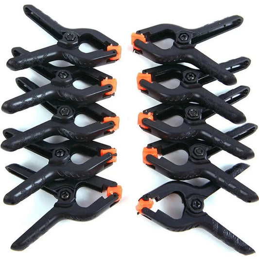 6pcs 2inch Spring Clamps Heavy Duty Plastic For Background Muslin Canvas Paper Chromakey Screen Clip Photo Studio Carpenter Tool