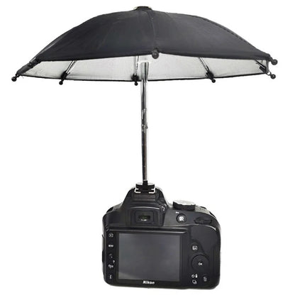 Hot Sale 1PC Black DSLR Camera Umbrella Universal Hot Shoe Cover Photography Accessory Camera Sunshade Rainy Holder Accessories