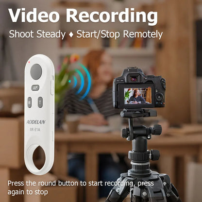 AODELAN Wireless Shutter Release for Canon EOS R10 R8 R7 R6 R5C R3 R M50 M6II G5XII T7i SL2 SL3 200D 250D, Replace Canon BR-E1