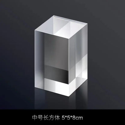 Transparent Acrylic Plate Photo Background Cosmetics Still Life Product Posing Photography Props Geometry Shooting Display