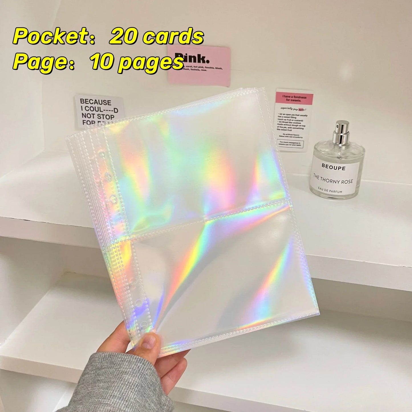 1-4 Grids INS Girl Album Small Card Collect Album Multi-Pockets Photo Card Binder Top Loading Photo Sheet Protector Collect Card
