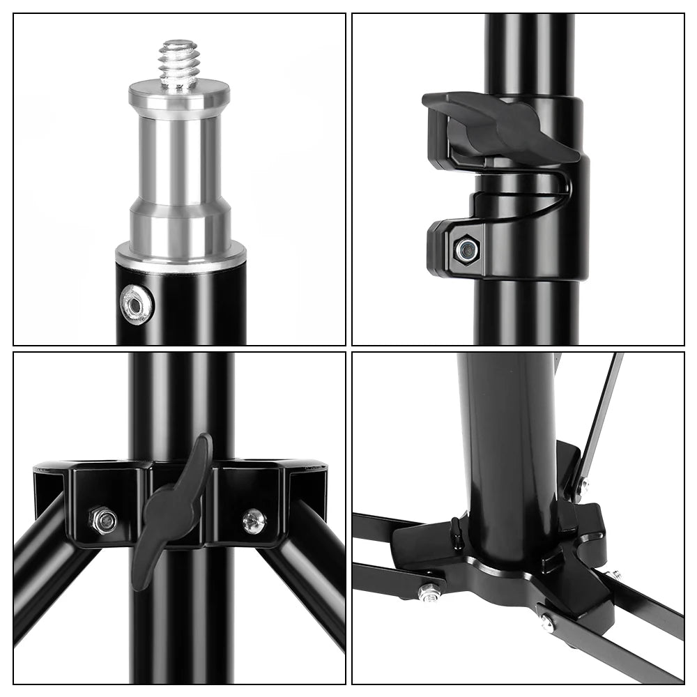 240CM/7.9FT 1/4 Screw Photography DJ Light Tripod Stand For Softboxes Green Screen Umbrella Reflector Photo Studio Lighting
