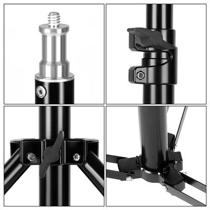 240CM/7.9FT 1/4 Screw Photography DJ Light Tripod Stand For Softboxes Green Screen Umbrella Reflector Photo Studio Lighting