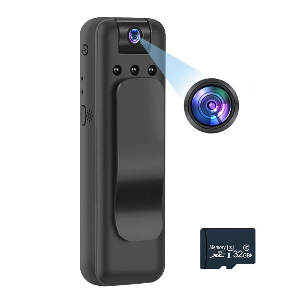 HD 1080P Mini Camera Portable Digital Video Recorder Worn Police Small Body Cam Infrared Night Vision Sports DV Camcorders