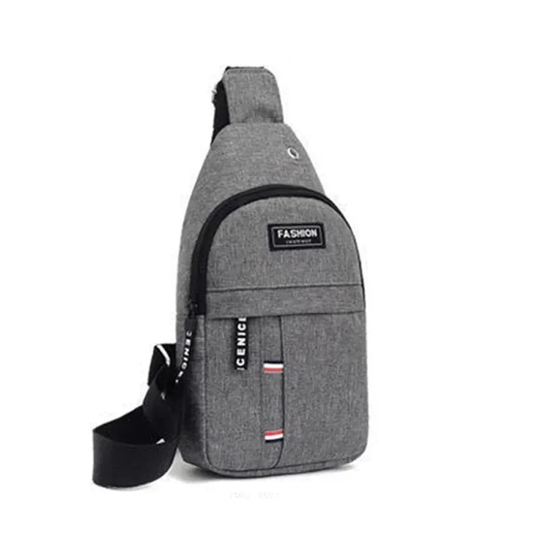 Men's and women's adjustable breast pockets, single-shoulder diagonal cross Oxford fabric breast pockets
