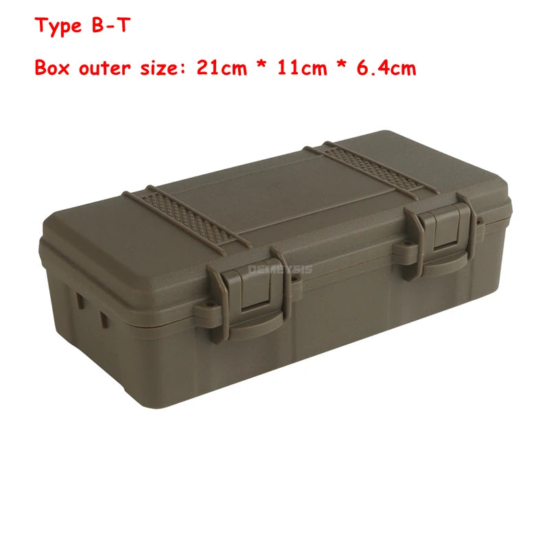 Tactical Equipment Outdoor Shockproof Protection Storage Box Shooting Hunting Laser Box Versatile EDC Flashlight Hard Case