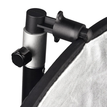 Gosear Aluminum Portable Photo Video Studio Photography Background Reflector Softbox Disc Holder Clip for Light Stand 55 x 73mm