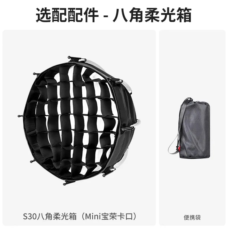 ZGRL80 80W COB LED Video Light Handheld Portable Continuous Lighting for Studio Photography Outdoor Filming Vlogging with Carry