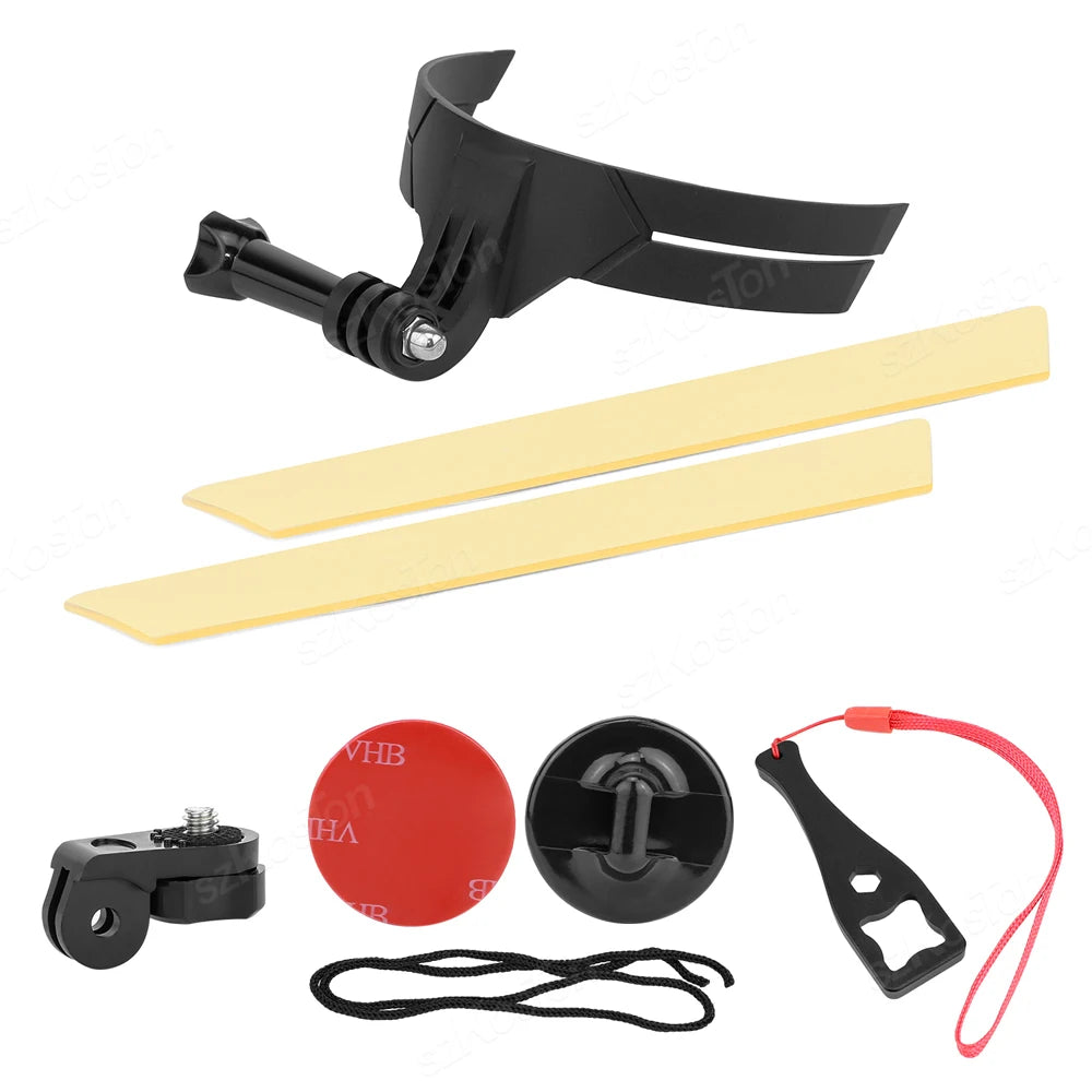 Motorcycle Helmet Chin Mount For DJI OSMO Action 6/5/4/3 GoPro 13 12 11 10 9 8 Full Face Camera Holder Riding Gear Accessory