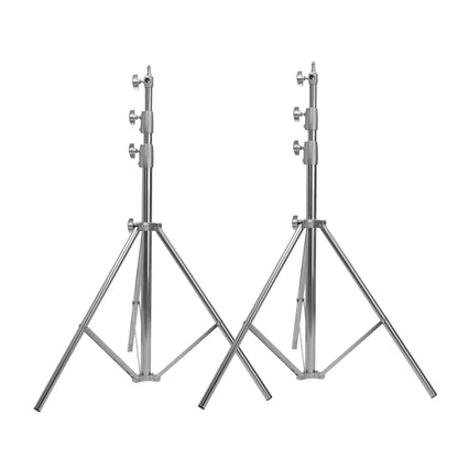 Fotulato 2.8m Stainless Steel Photo Heavy Duty  Studio Tripod Big Strong Support Stand For Photography Softbox LED Spot Light