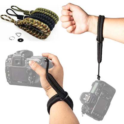 Universal DSLR Camera Wristband Wrist Strap Hand Strap for Camon Nikon Fuji Sony SLR Camera HandmAde Woven Rope