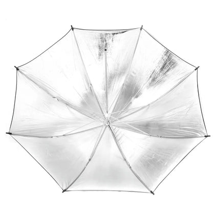 83cm/ 33inch Studio Reflector Umbrella Studio Photo Strobe Flash Light Reflector Black Silver Umbrella Photography Accessories