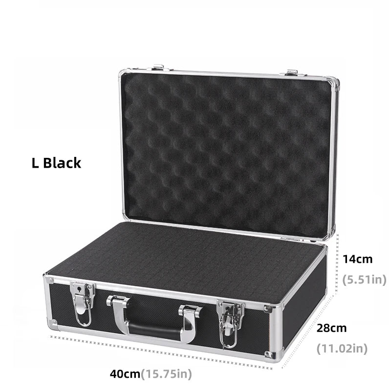 Aluminum Alloy Frame Protective Suitcase Box for Microphones Sound Card Storage Bag for Cameras Accessories