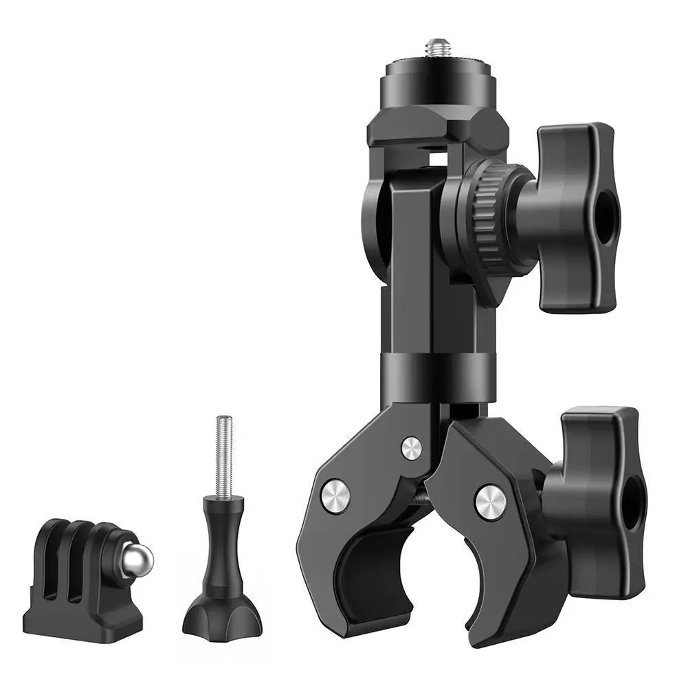 ‌For Insta360 X5 Motorcycle Handlebar Mount Anti-Shake Anti-Slip Gear Clamp Heavy-Duty Bike Mount For Action Cameras Accessories