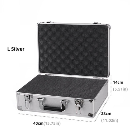 Aluminum Alloy Frame Protective Suitcase Box for Microphones Sound Card Storage Bag for Cameras Accessories