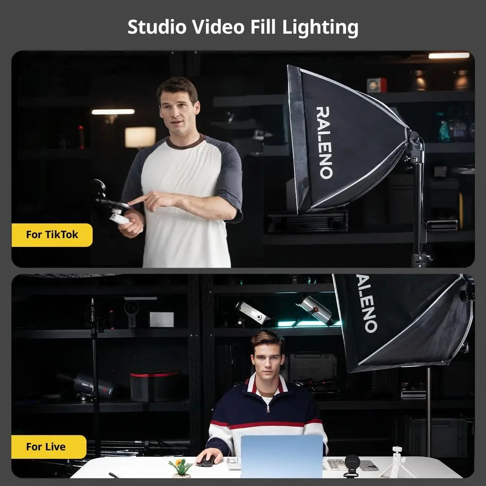 Sotbox Photography Lighting Kit, 16'' x 16'' Sotbox Lighting or TikTok with LED Bulb (50W | 5500K | 97 CRI | TLCI≥97), Continuou